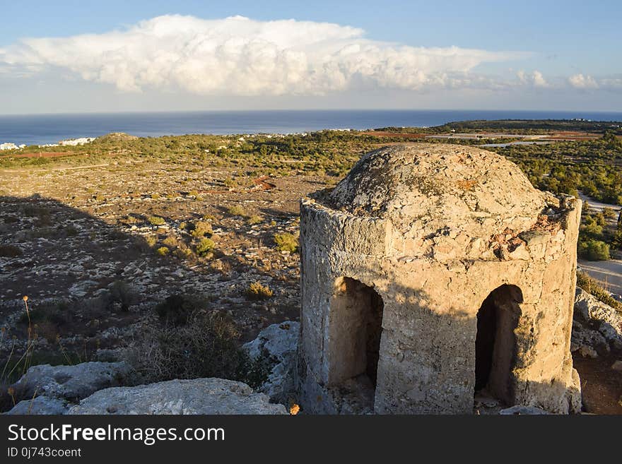 Promontory, Rock, Coast, Sky