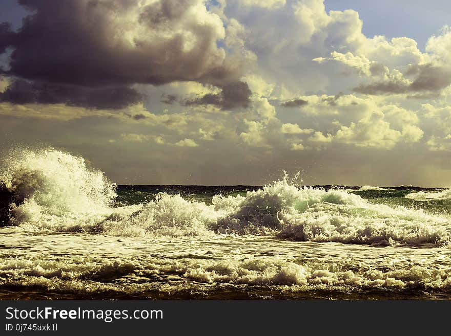 Sea, Sky, Wave, Body Of Water