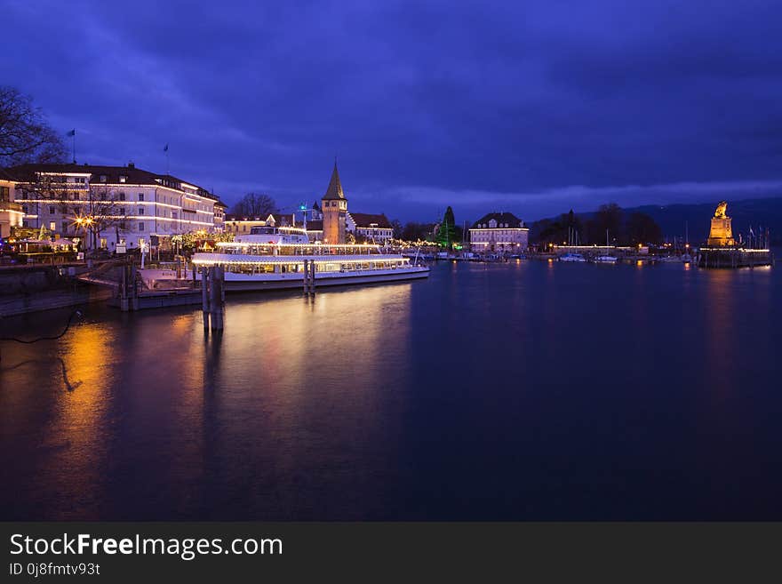 Waterway, Sky, Cityscape, Night