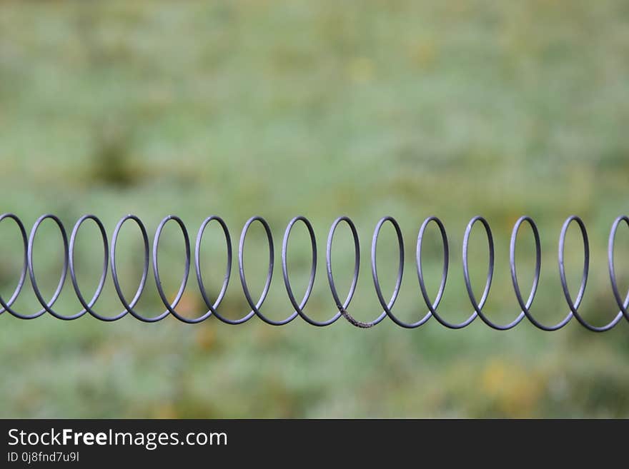 Grass, Font, Wire Fencing