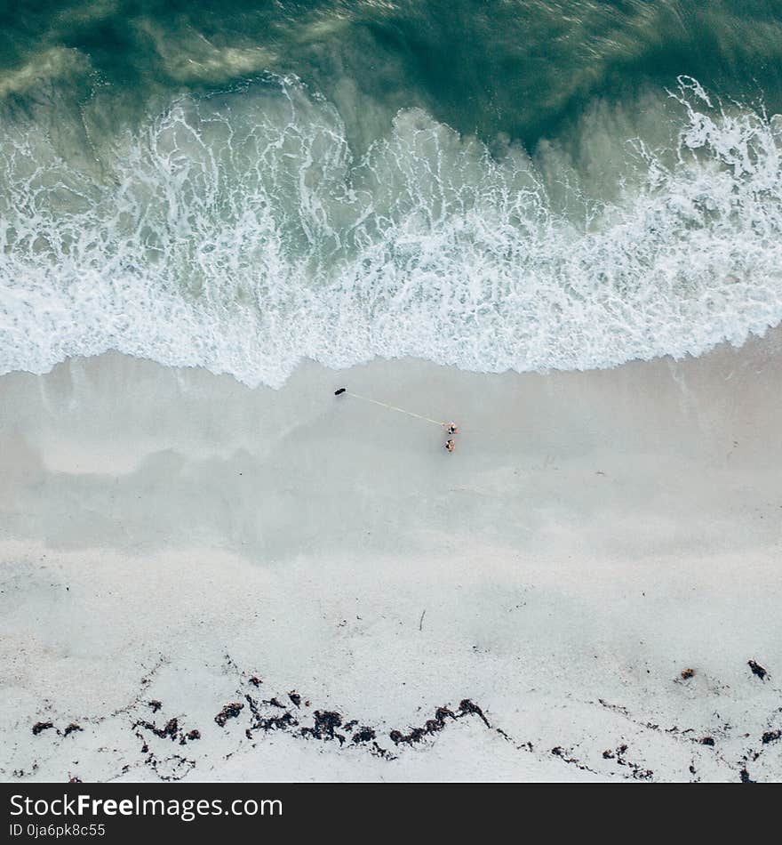 Aerial View of Ocean Wave