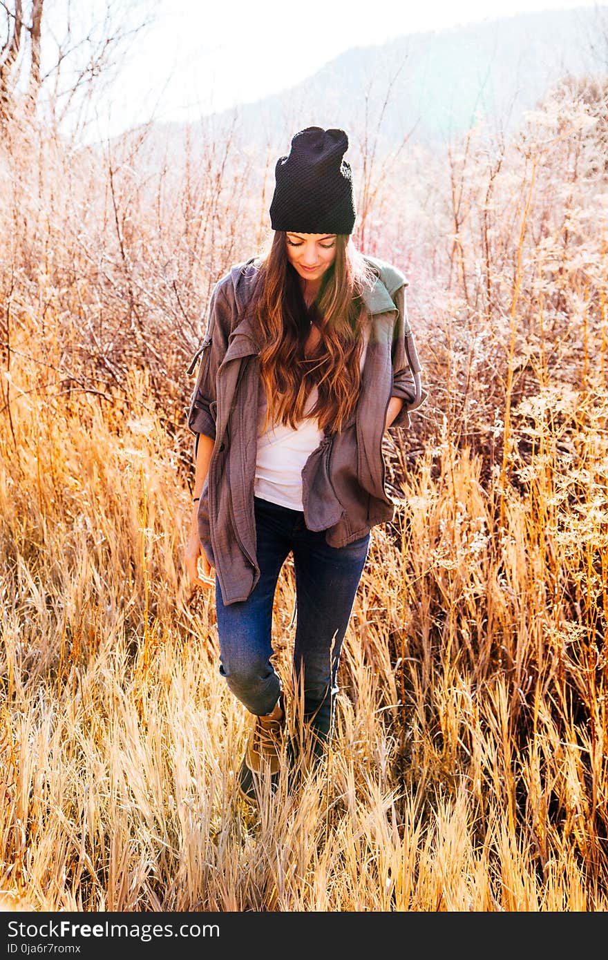 Photo of a Woman at the Field