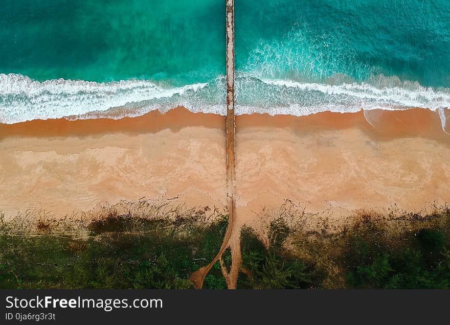 Aerial View of the Sea