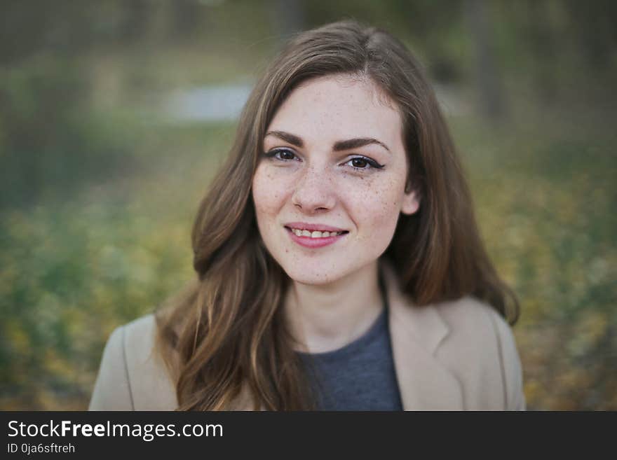 Woman Wearing Coat