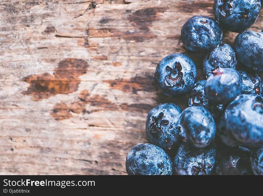 Close-Up Photography of Blueberries