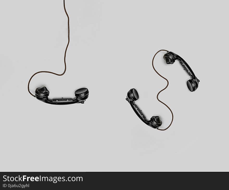 Three Black Handset Toys