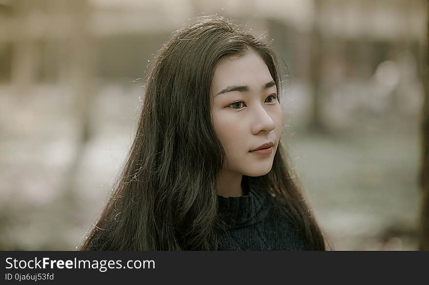 Close-Up Photography of Asian Girl