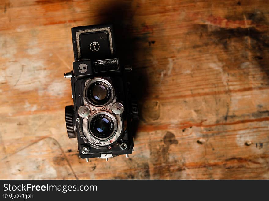 Close-Up Photography of Vintage Camera