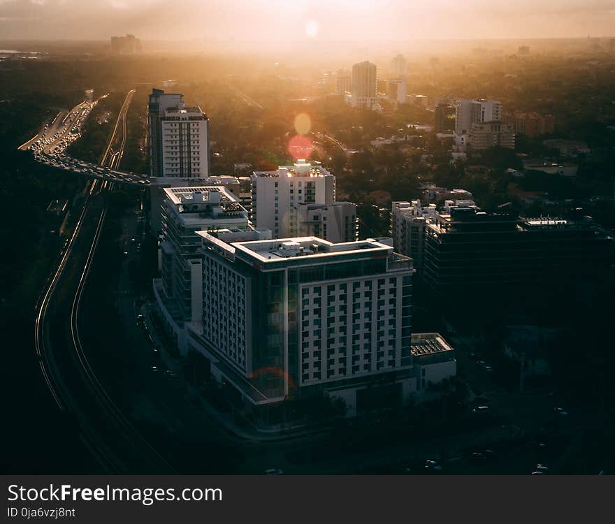 Areal Photography of High-rise Buildings