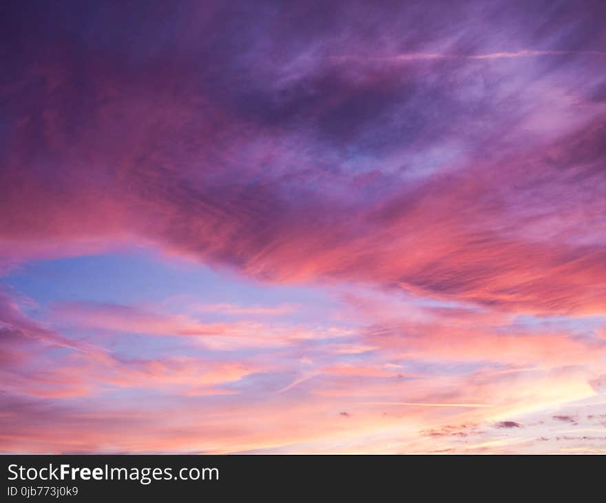 Sky, Afterglow, Red Sky At Morning, Atmosphere