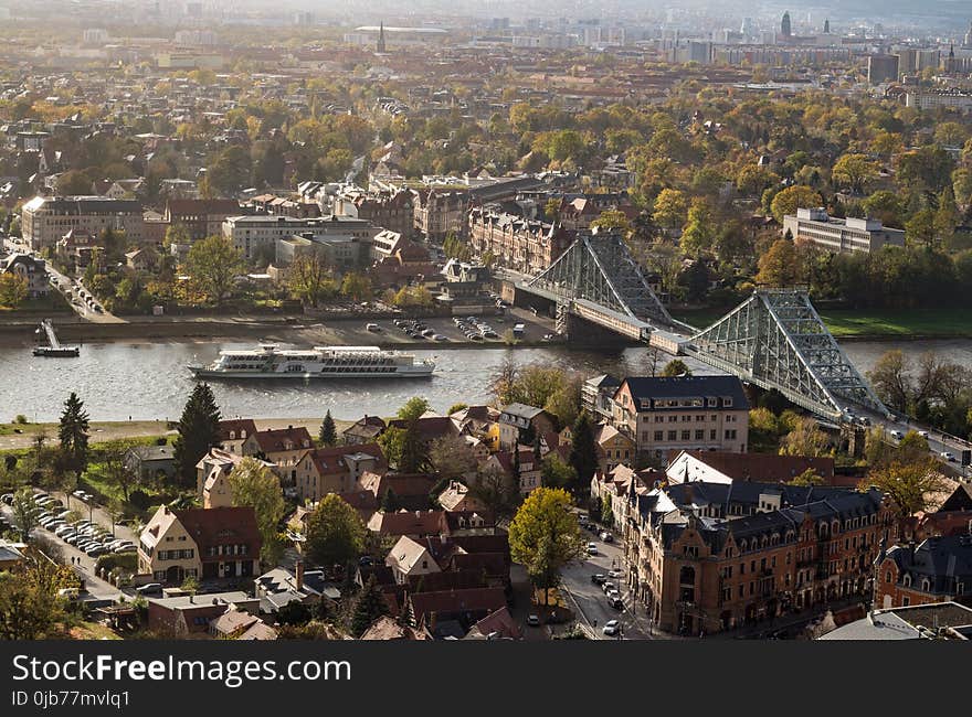 City, Urban Area, Bird's Eye View, Suburb