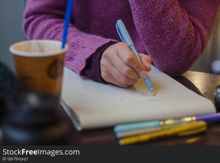 Purple, Material, Finger, Writing