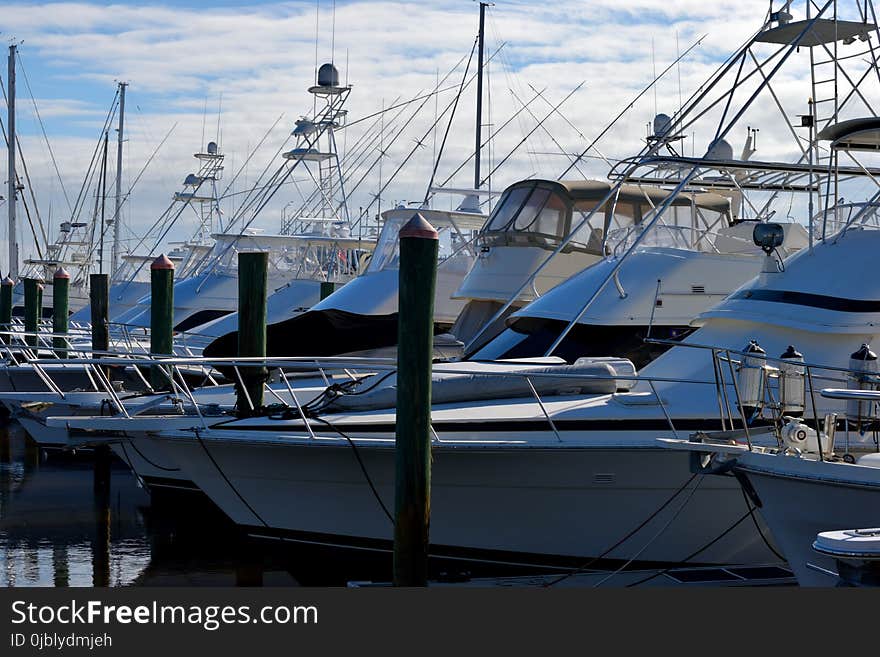 Marina, Boat, Water, Dock