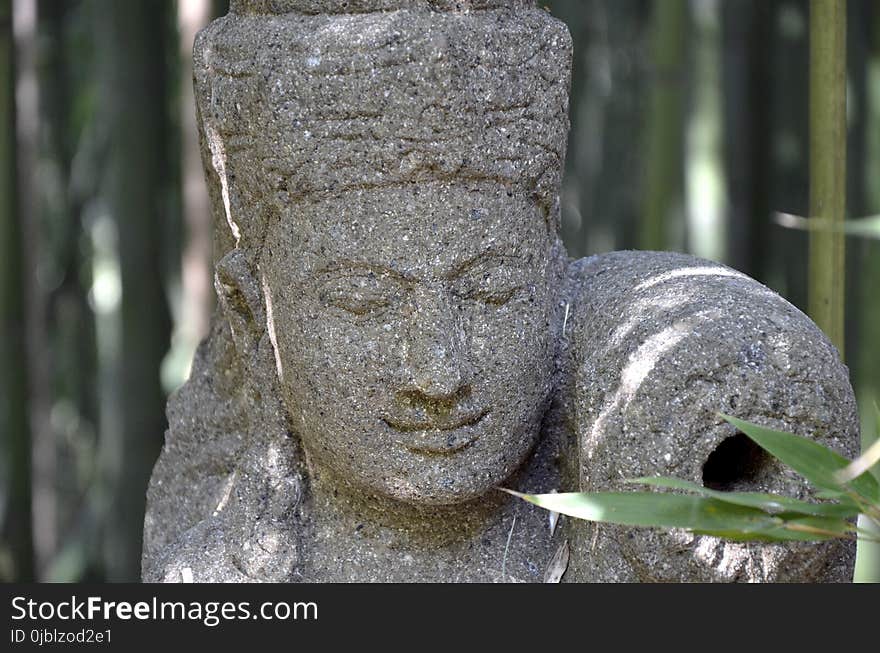 Sculpture, Stone Carving, Statue, Head