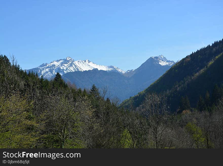 Mountainous Landforms, Mountain, Wilderness, Sky