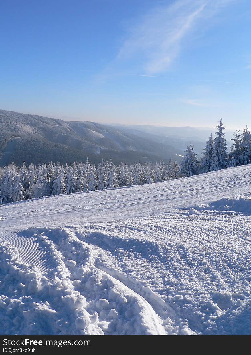 Sky, Winter, Snow, Mountainous Landforms