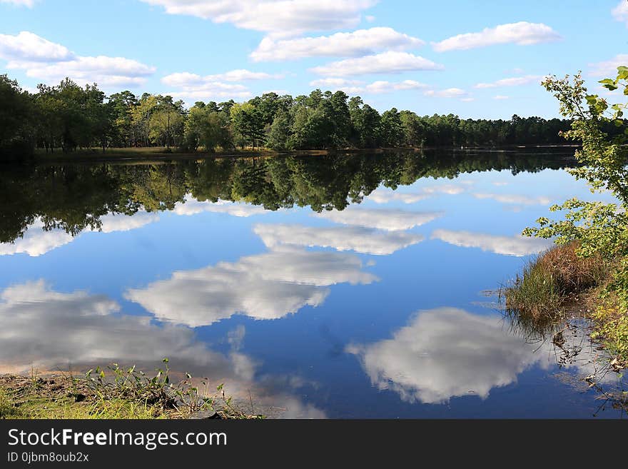 Reflection, Water, Nature, Sky