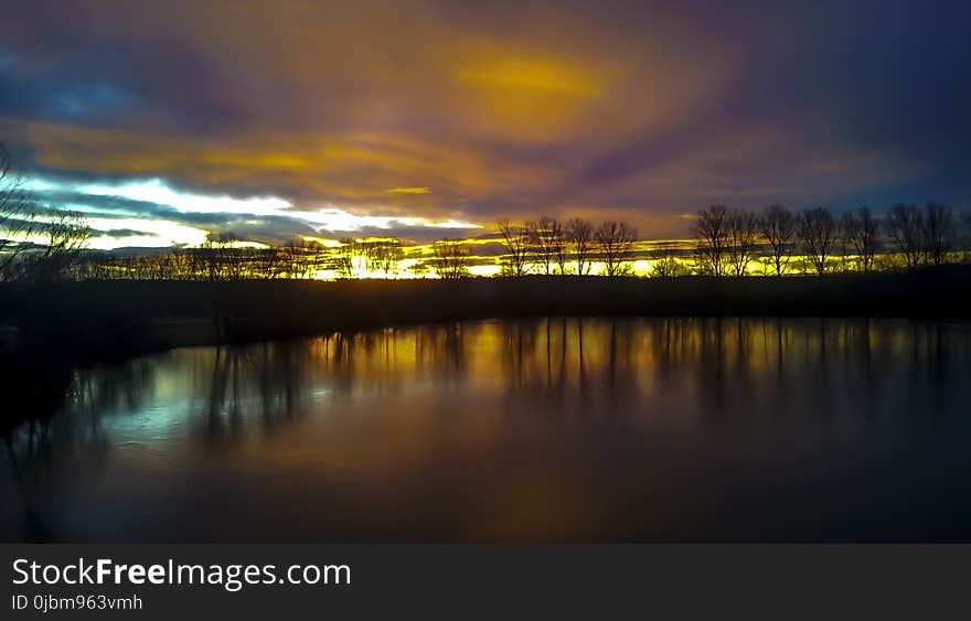 Reflection, Nature, Sky, Water