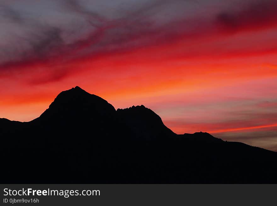 Sky, Afterglow, Red Sky At Morning, Sunrise