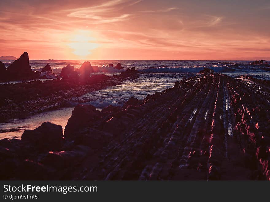 Sea, Sky, Body Of Water, Horizon