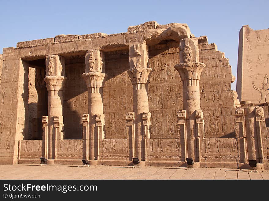 Historic Site, Ancient Roman Architecture, Egyptian Temple, Roman Temple