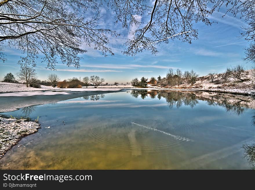 Reflection, Water, Nature, Sky