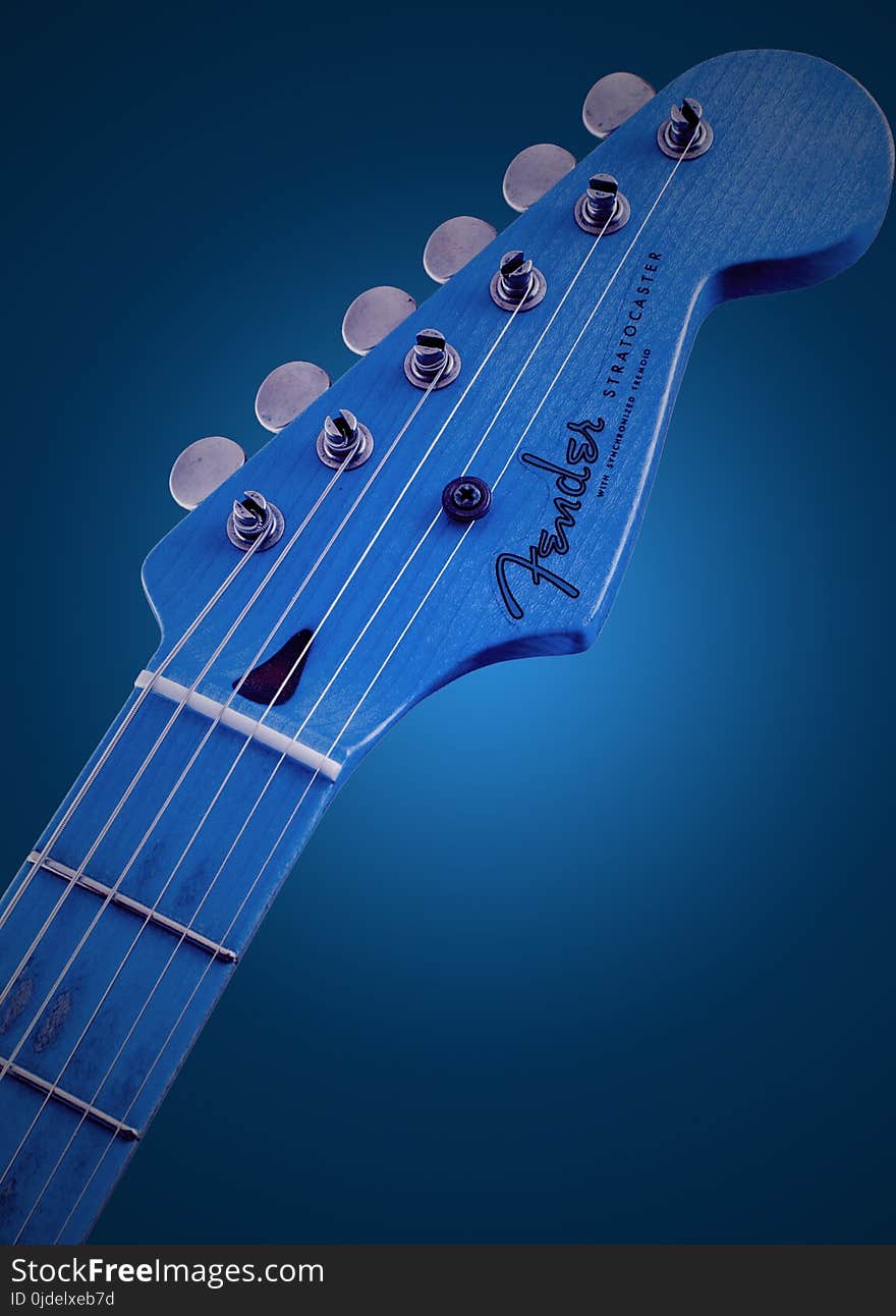 Blue, Musical Instrument, Plucked String Instruments, Guitar