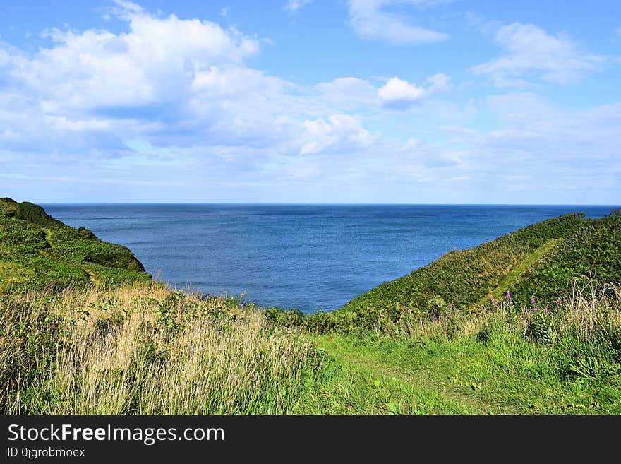 Coast, Sky, Sea, Headland