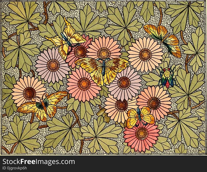 Flower, Flora, Pattern, Design