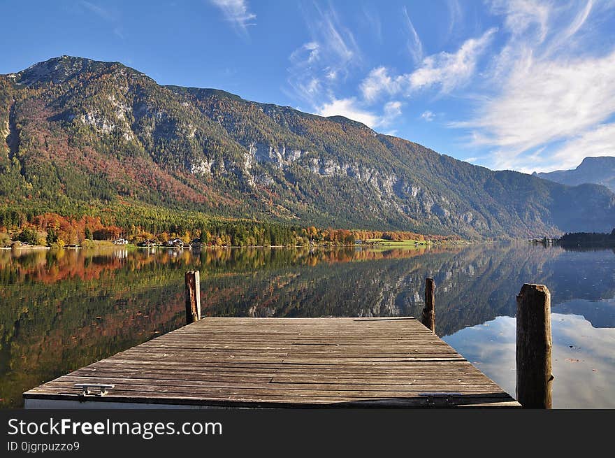 Reflection, Nature, Mountainous Landforms, Mountain