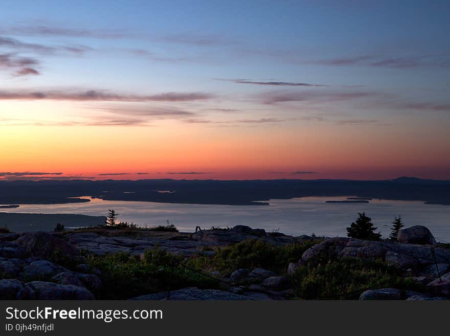 Body of Water during Sunset