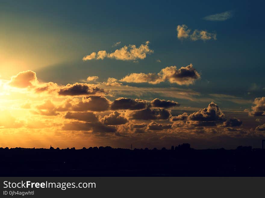Clouds, Dawn, Daylight