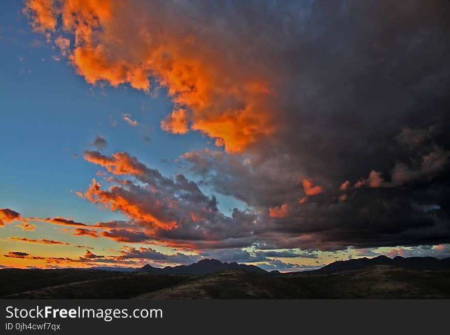 White Clouds during Sunset