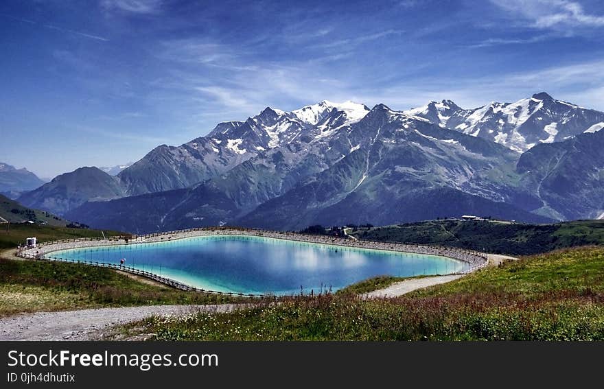 Lake Near Mountain Landscape Photo