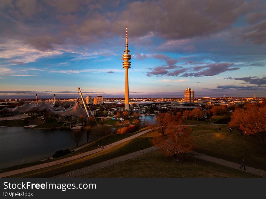 City With Tower Landscape