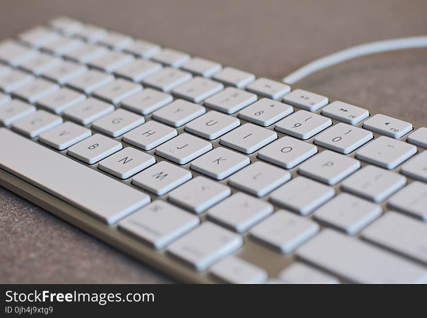 White Computer Keyboard