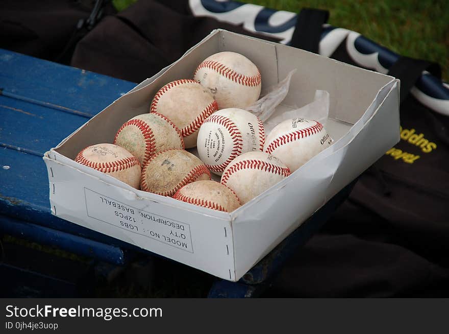 Red and White Baseball