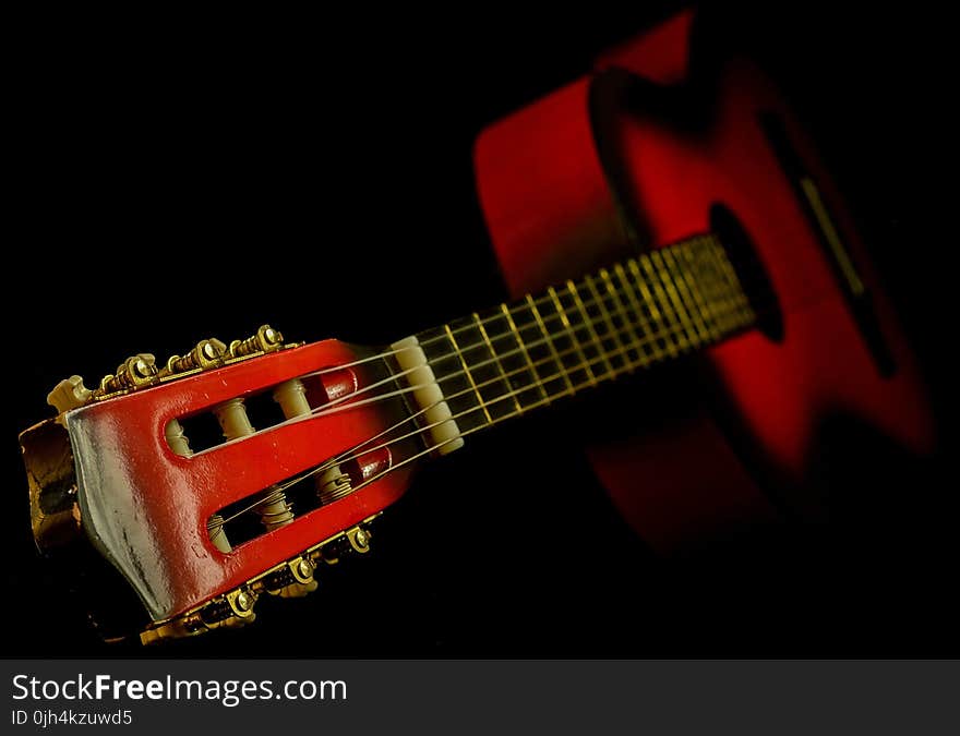 Black and Red Classic Guitar