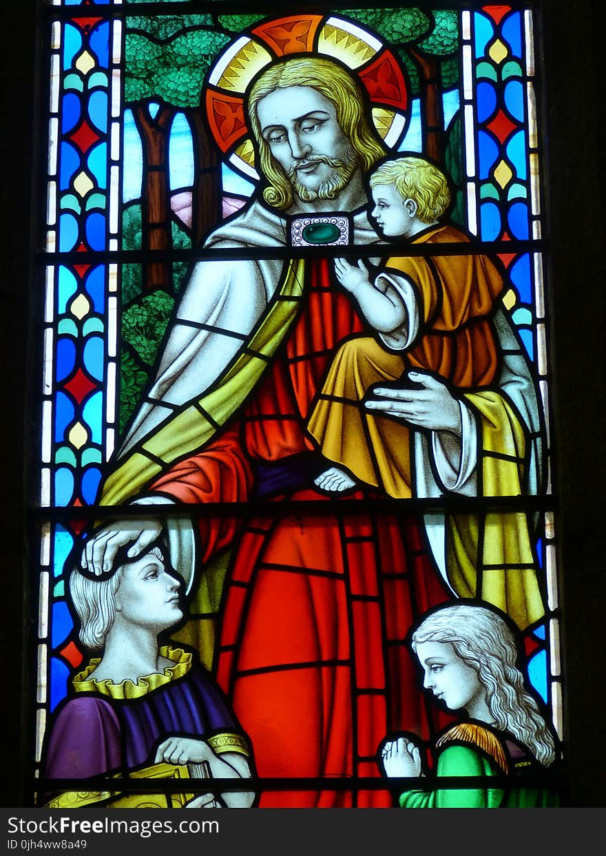 Jesus Christ Stained Glass Artwork