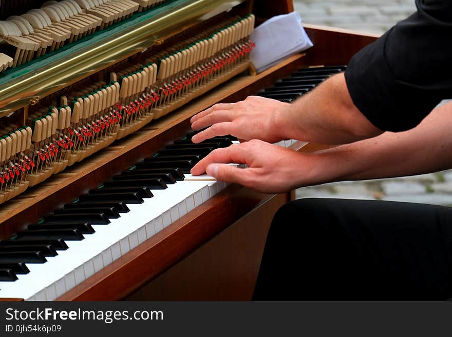 Person Playing Piano Photo