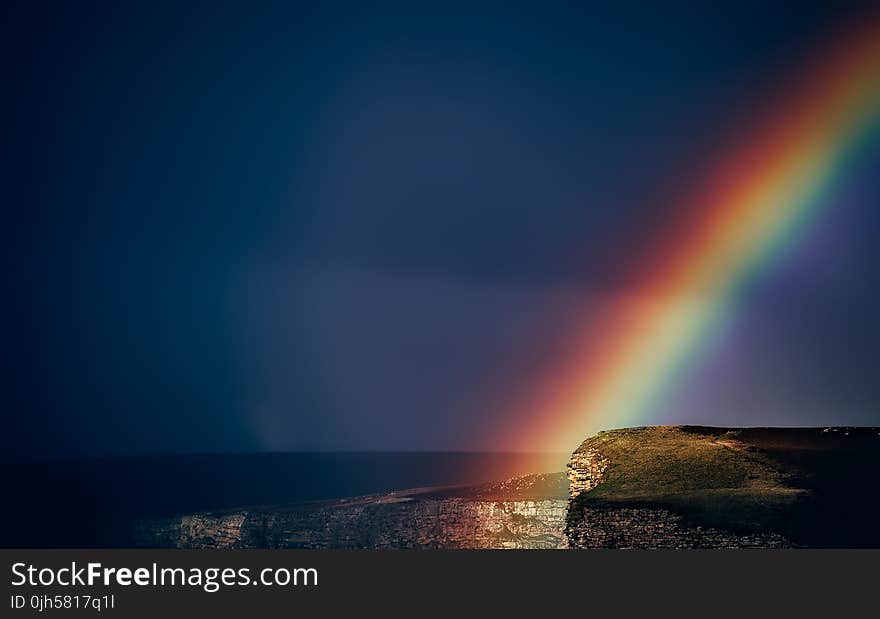 Rainbow After Sunset