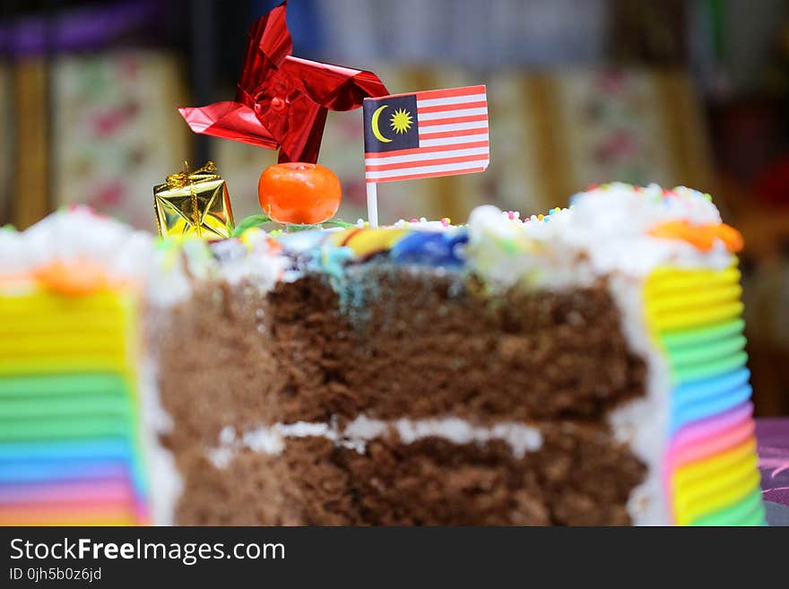 Close-up of Birthday Cake