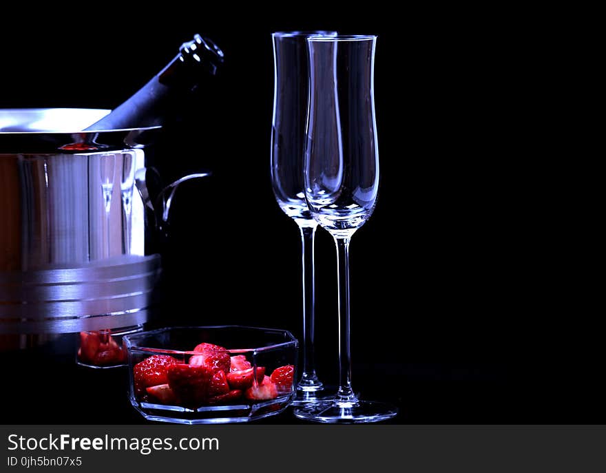 Close-up of Beer in Glass Against Black Background