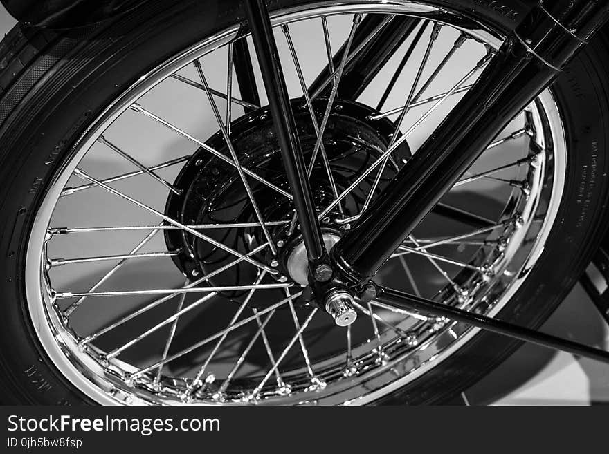 Close-up of Bicycle Wheel