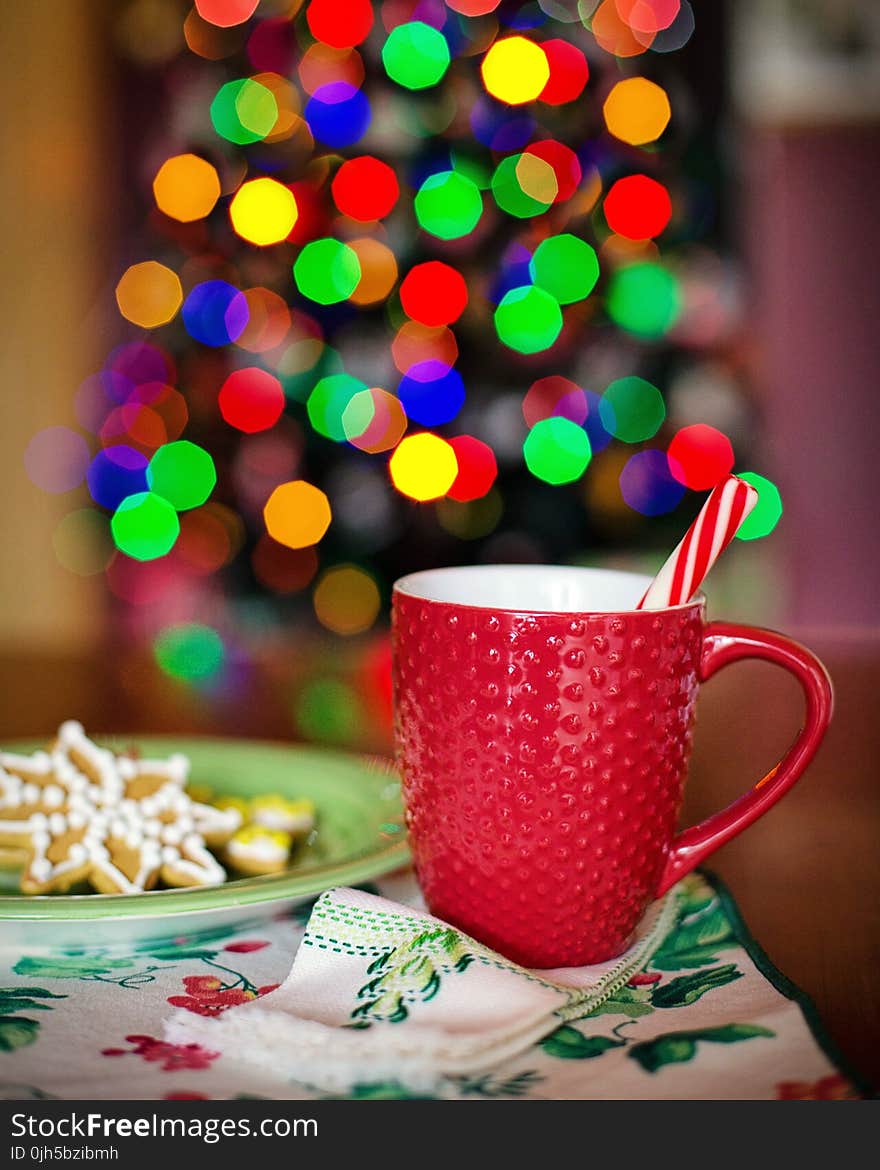 Close-up of Christmas Decorations on Tree