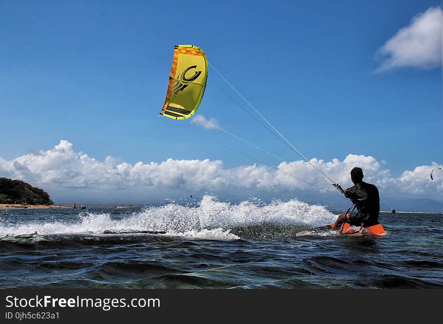 Man surfing on the Beach