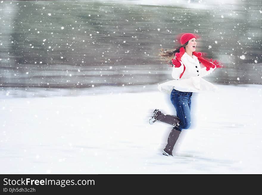 Woman in Snow