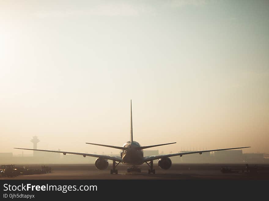 White and Gray Airplane