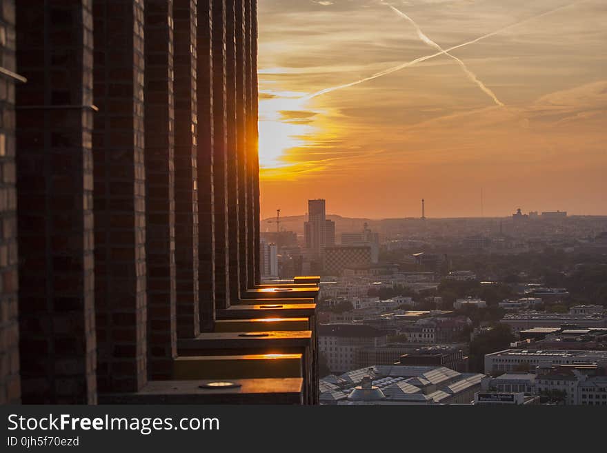 View of City at Sunset