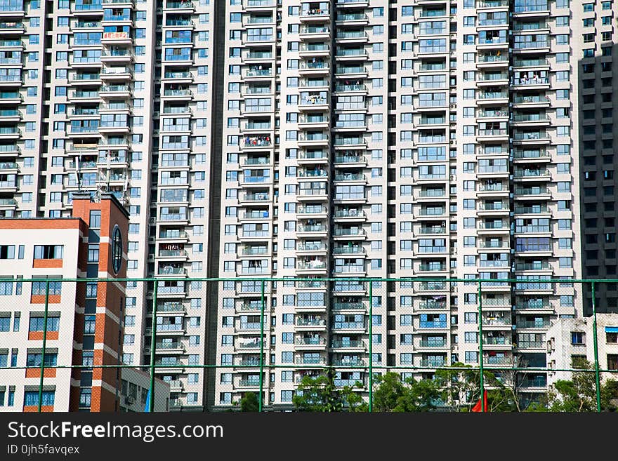 Aparment Buildings in City